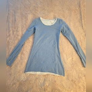Lululemon Reversable Long-Sleeved Double-layered Top; Size 8